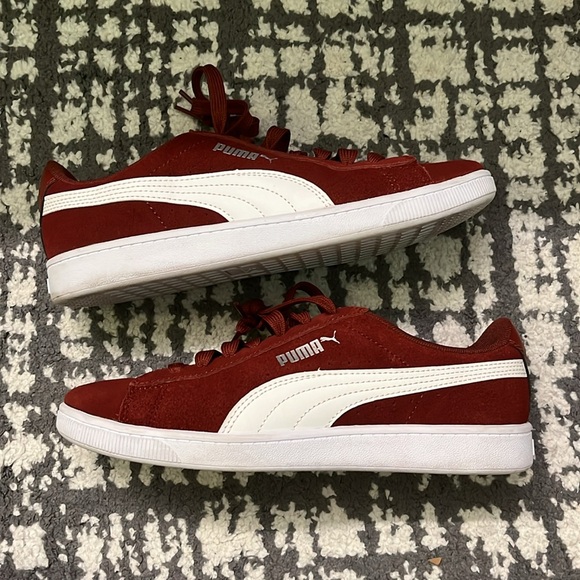 Puma Shoes - PUMA Women's Vikky Sneaker, Pomegranate White 6.5 women’s